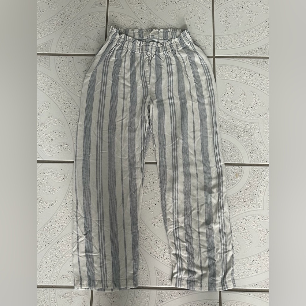 Selling: Blue and white striped pants | Brand: Shein | Size: Kids 6/6